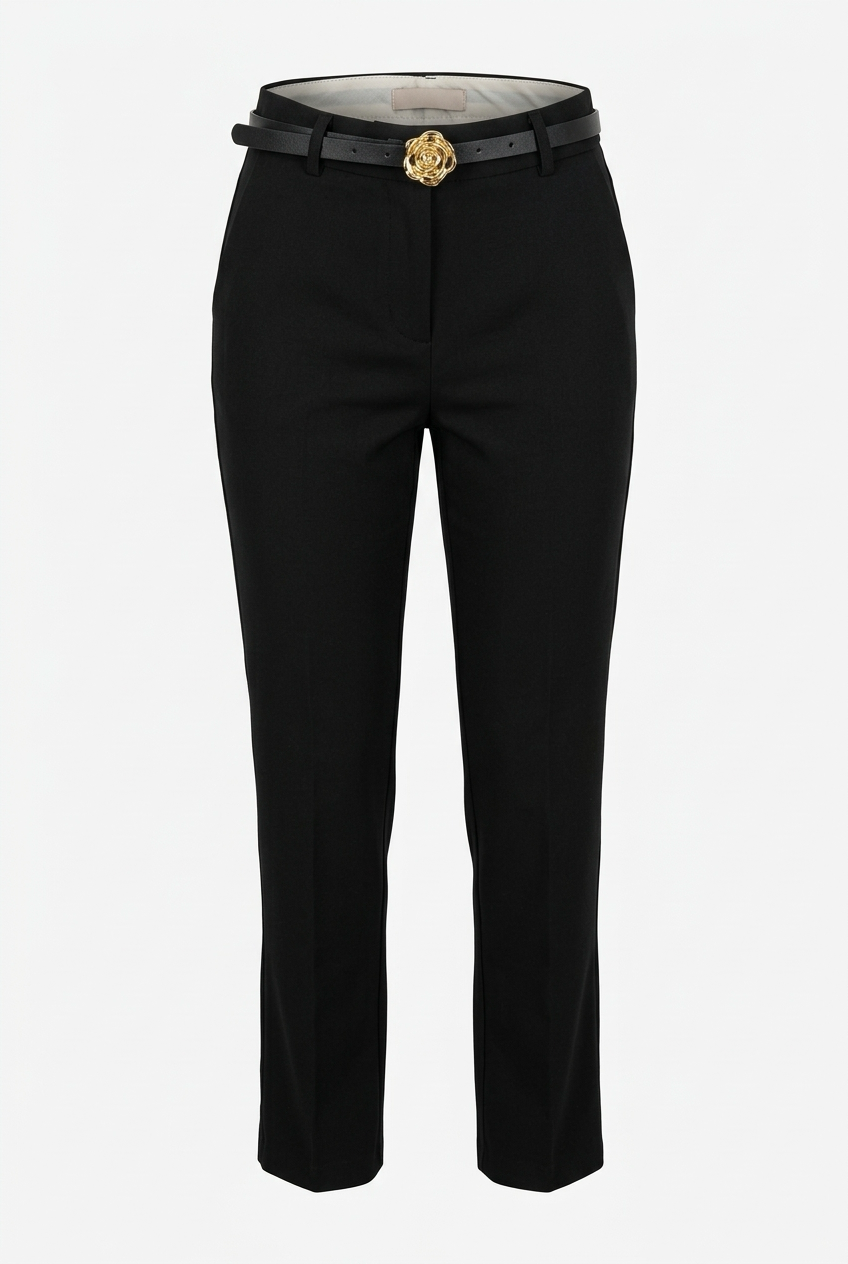 Pantalón recto de algodón - foto 3 - Nues