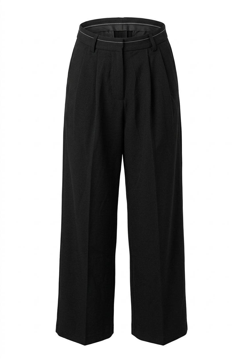 Pantalón ancho con pinzas - foto 2 - Nues