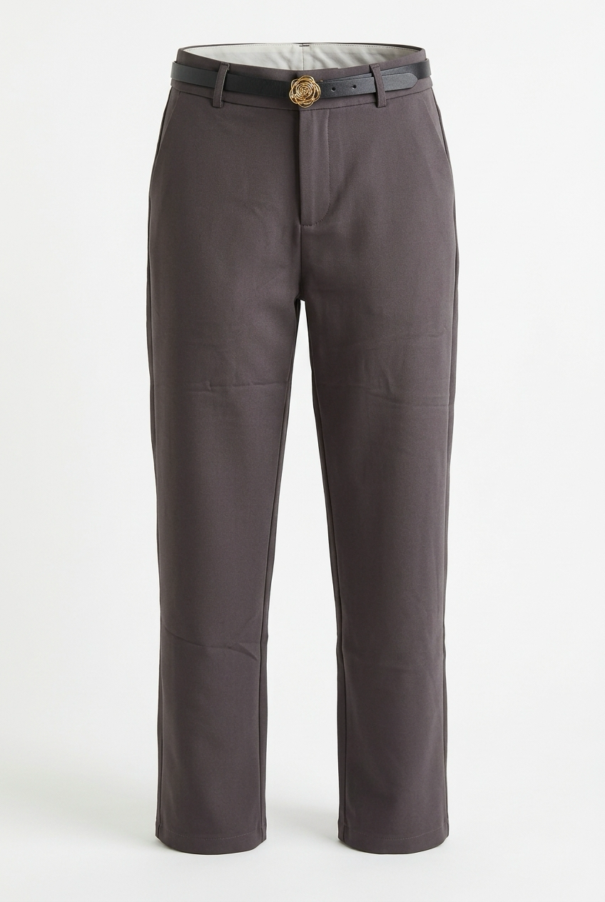 Pantalón recto de algodón - foto 1 - Nues