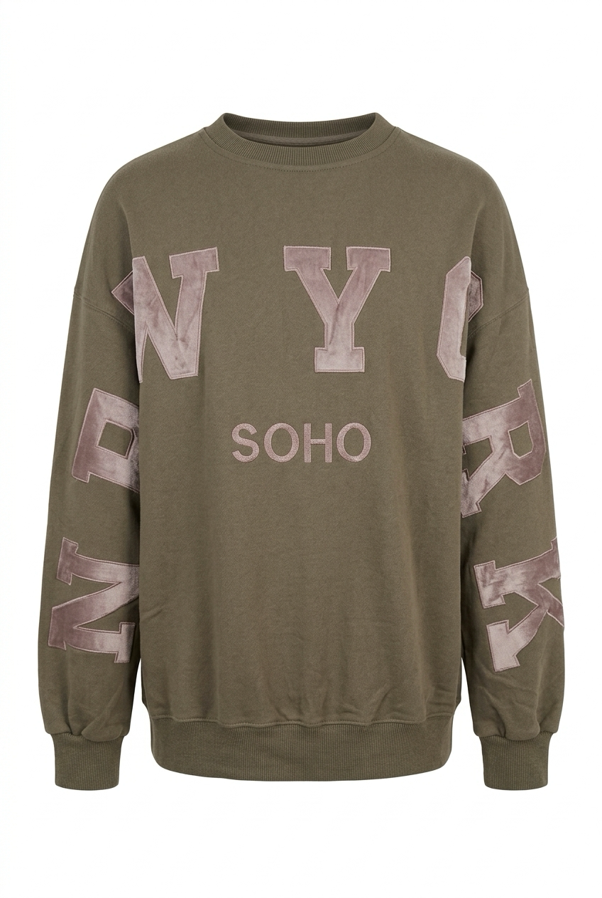 Sudadera bordada New York - foto 2 - Nues